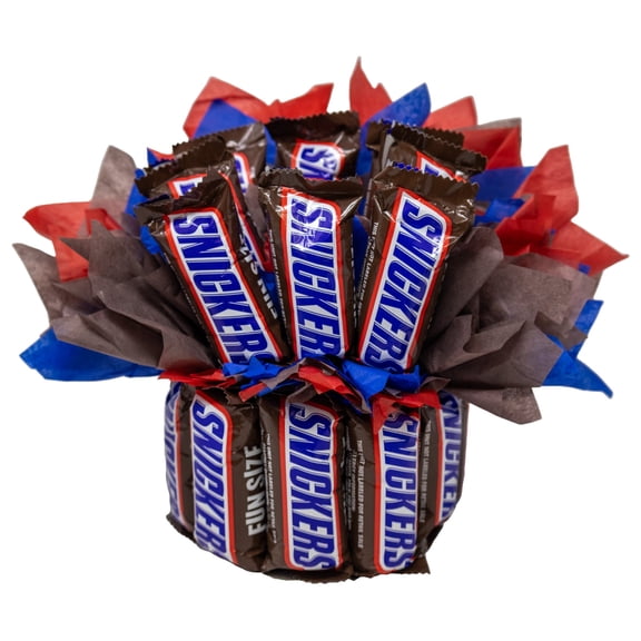 Snickers Fun Size Candy Bouquet
