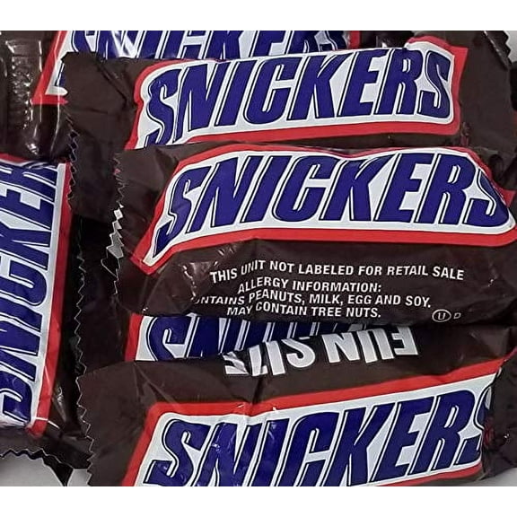 Snickers Fun Size, Chocolate Bar, 5 pounds bag