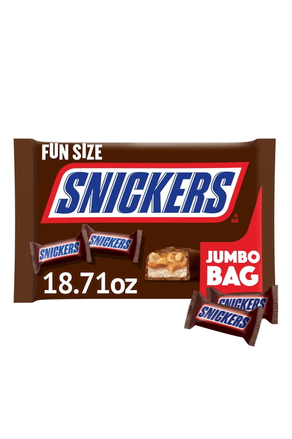 Fun Size Chocolate Bars, 18.71 oz Jumbo Candy Bag