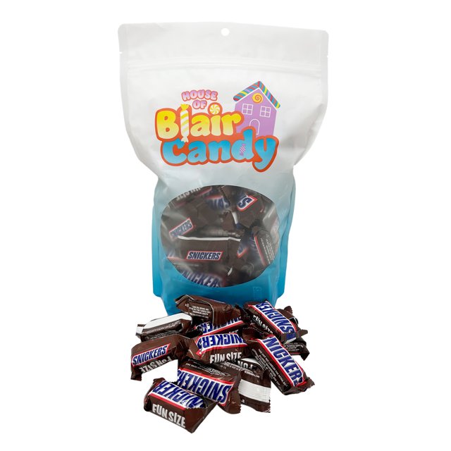 Snickers Fun Size Chocolate Caramel Candy Bars - 3 lbs. Resealable ...