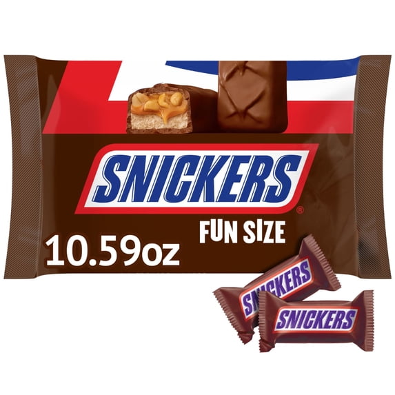 Snickers Fun Size College Basketball Milk Chocolate Candy Bag - 10.59 oz