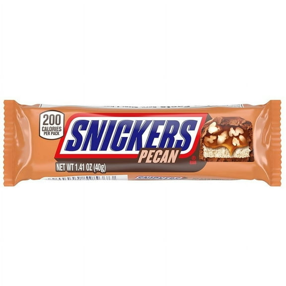 Snickers Milk Chocolate Candy Bar Pecan, 1.41 oz Pack of 3