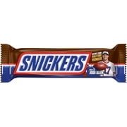 Snickers NFL Football Chocolate Candy Bar, Full Size - 1.86 oz Bar (Packaging May Vary)