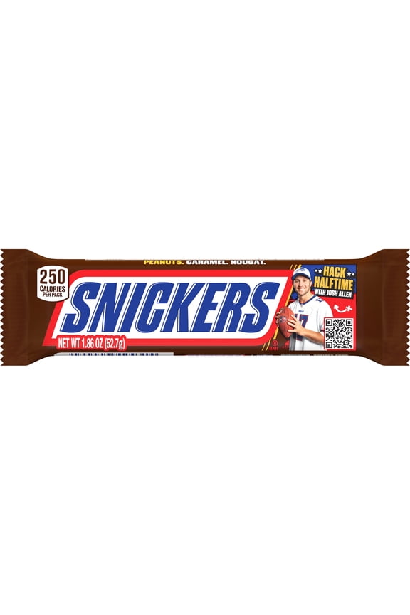 NFL Football Chocolate Candy Bar, Full Size - 1.86 oz Bar (Packaging May Vary)
