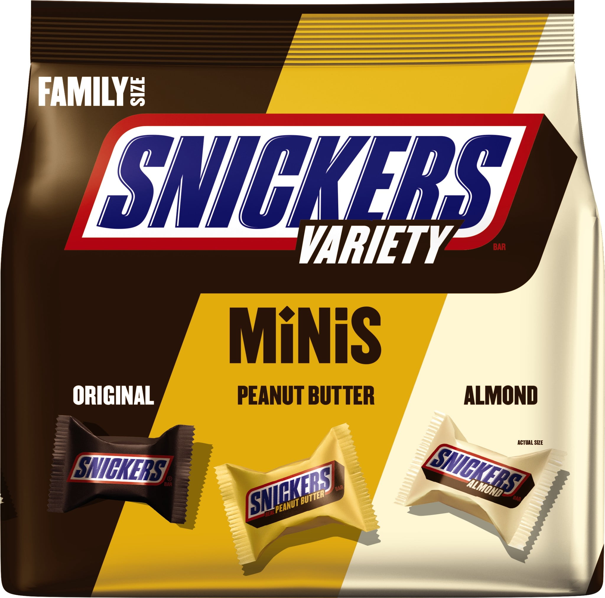 Snickers Minis Chocolate Bar Candy Pack 2.48 oz