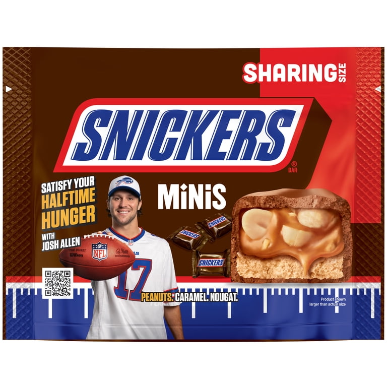 SNICKERS, Mini Football Chocolate Bars, 9.7 oz sharing bag