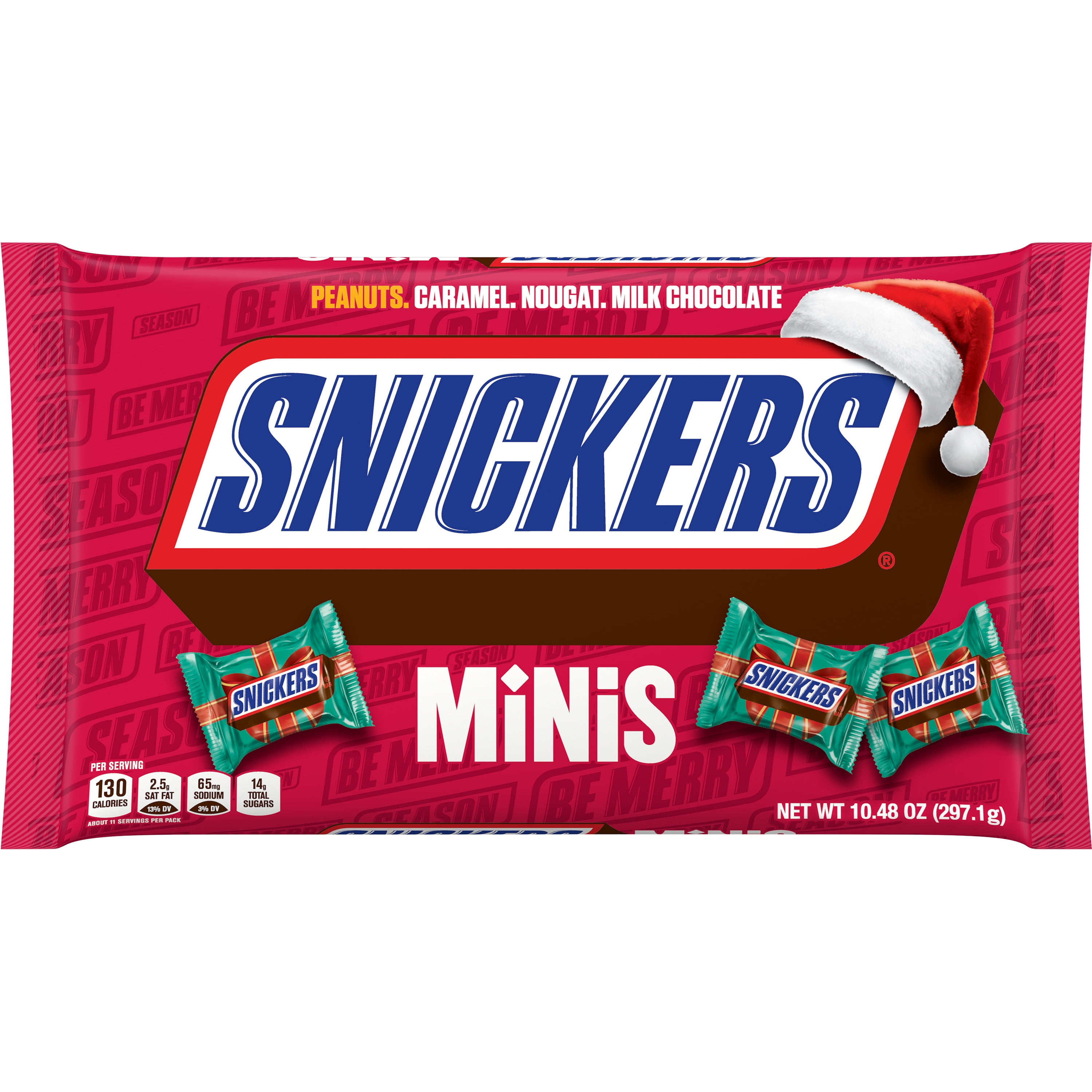 SNICKERS MINIS CHCOLATE CANDY BARS - 8.9oz BAG - PACK OF 3