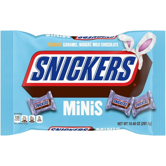 Snickers Minis Milk Chocolate Easter Candy Bars - 10.48 oz Bag