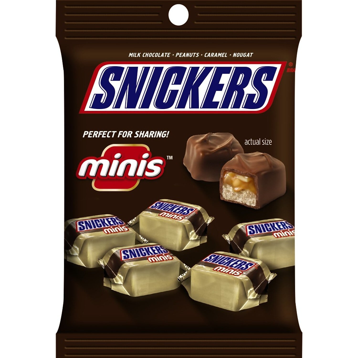 Snickers Minis Size Chocolate Candy Bars 4.4 oz MMM01502 