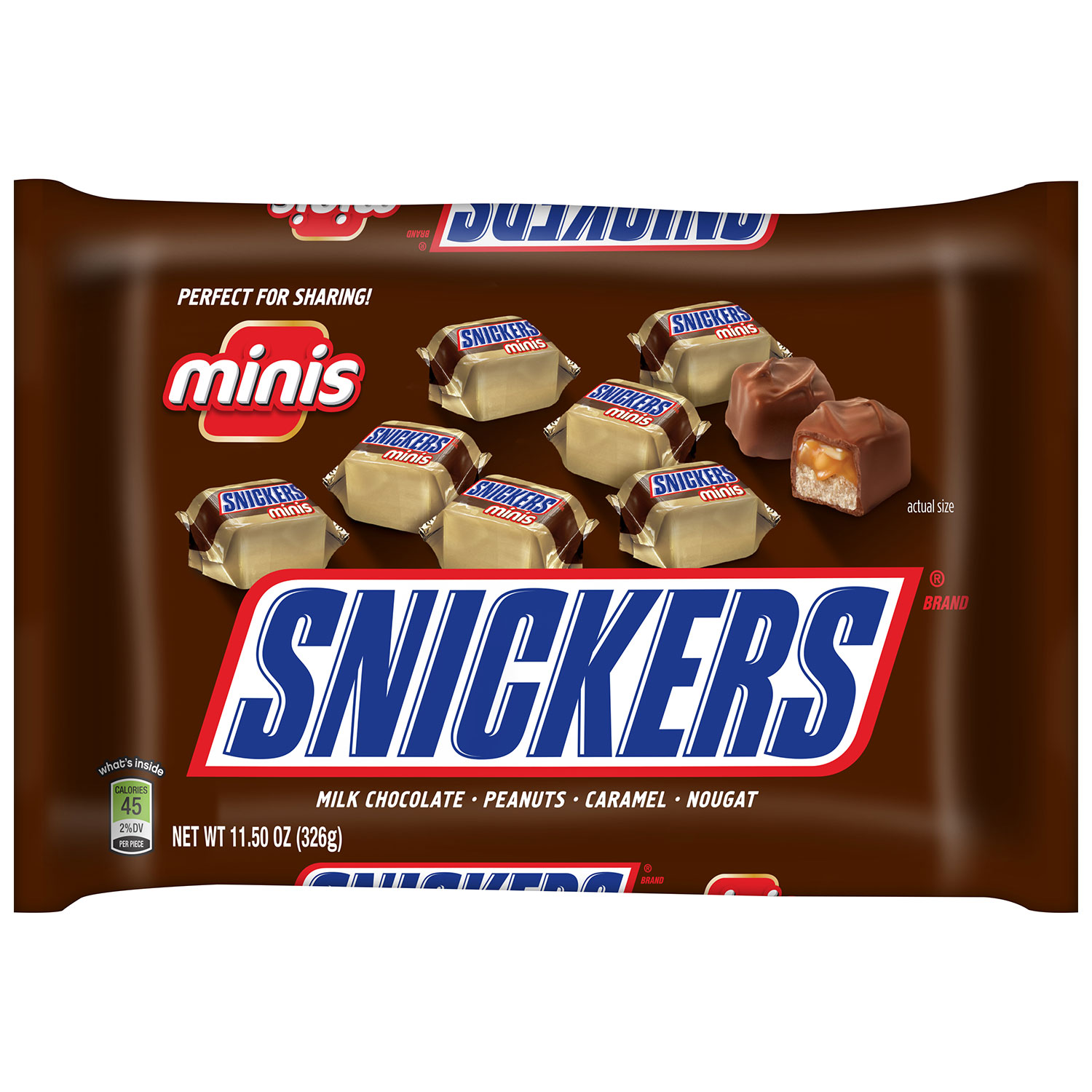 Snickers Original Minis Chocolate Candy Bars, 11.5 Oz. - image 1 of 7