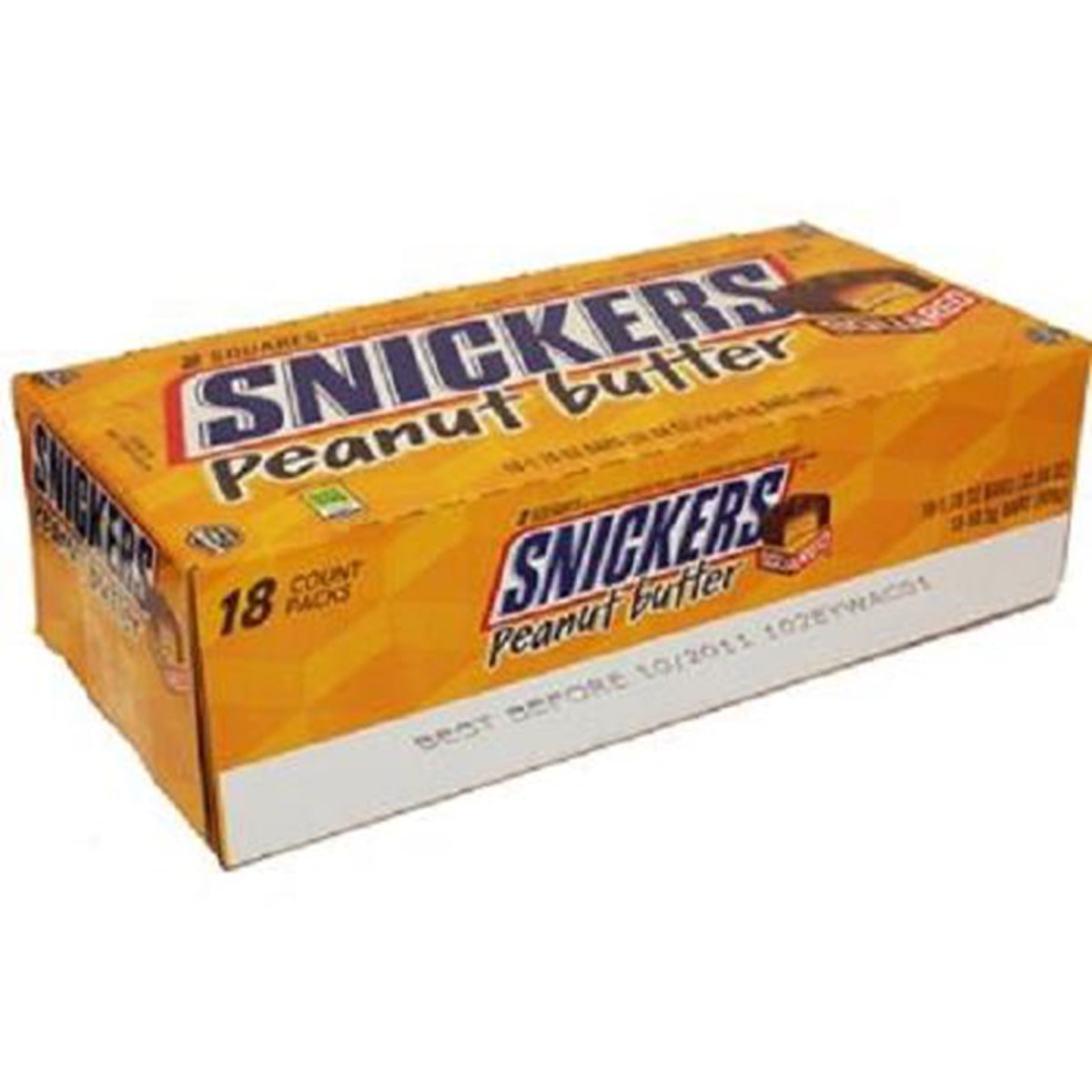 SNICKERS Peanut Butter Squared Singles Size Chocolate Candy Bar, 1.78 oz