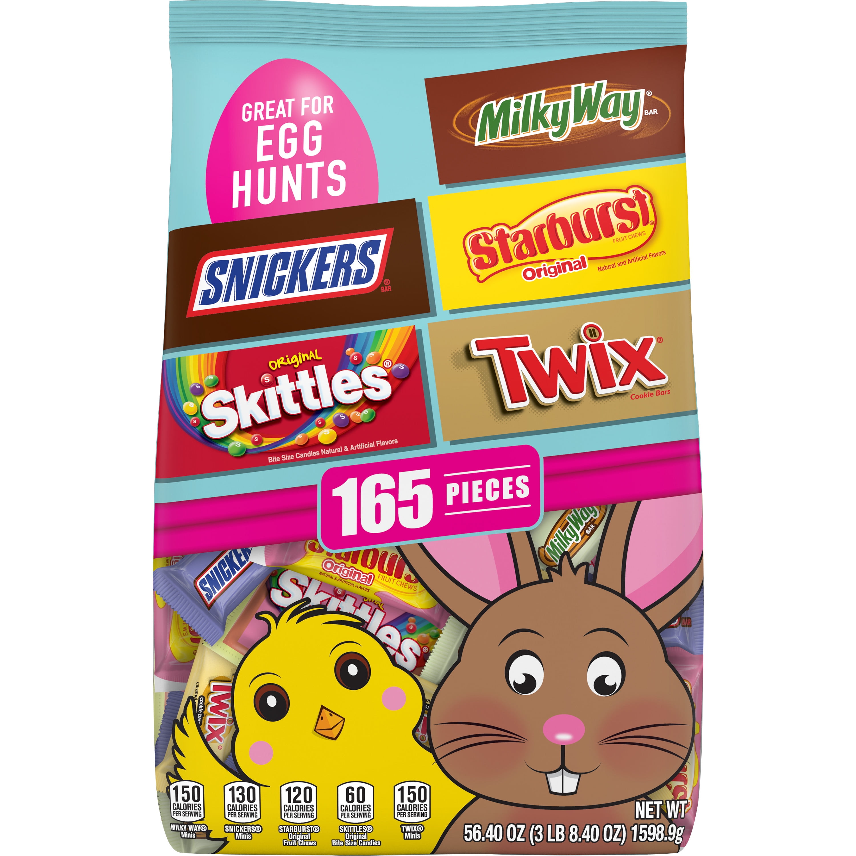 Snickers, Skittles, Twix, Starburst & Milky Way Easter Candy - 165 Ct ...