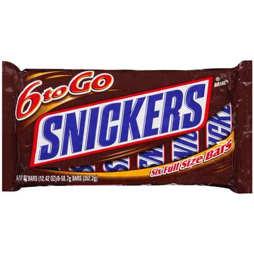 Snickers Stix Full Size Peanut Chocolate Bars, 12.42 Oz.