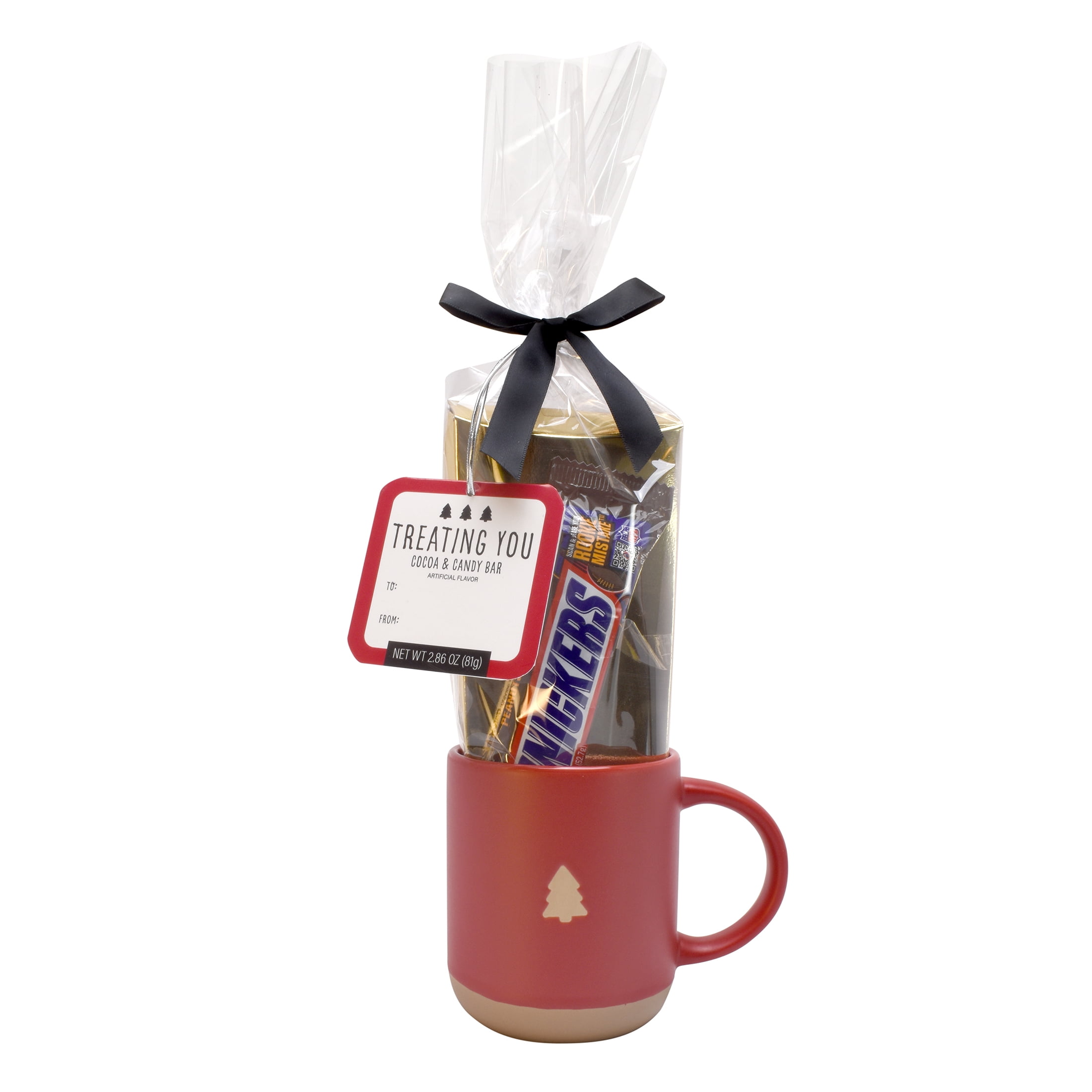 Snickers Treating You Mug, Candy Bar and Cocoa Christmas Gift Set, 2.86oz