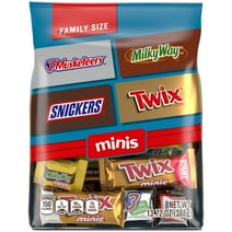 Snickers, Twix & More Minis Chocolate Candy Bars, Family Size - 13.72 oz Bulk Bag