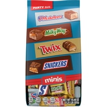 Snickers, Twix & More Minis Chocolate Graduation Gifts Variety Pack - 19.49 oz Bulk Bag