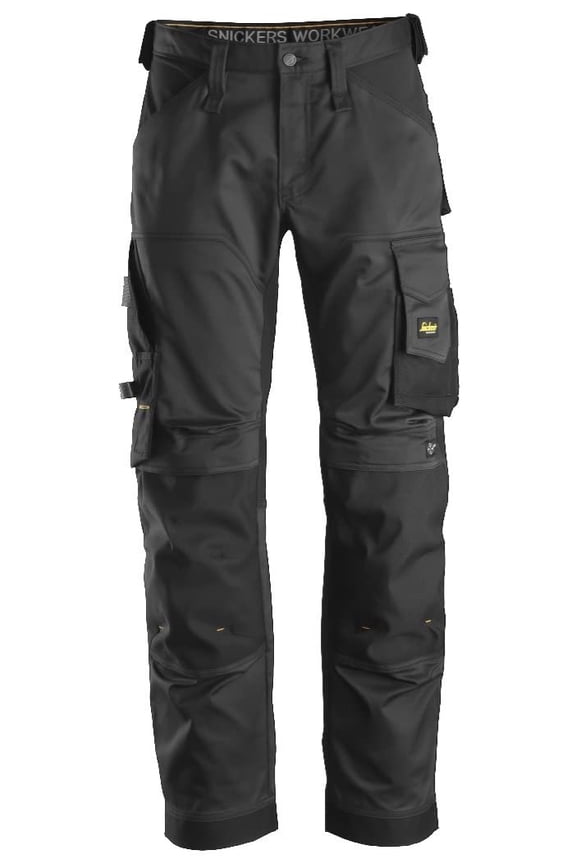 Men's AllroundWork Stretch Loose Fit Work Pants, Black/Black, 38/32