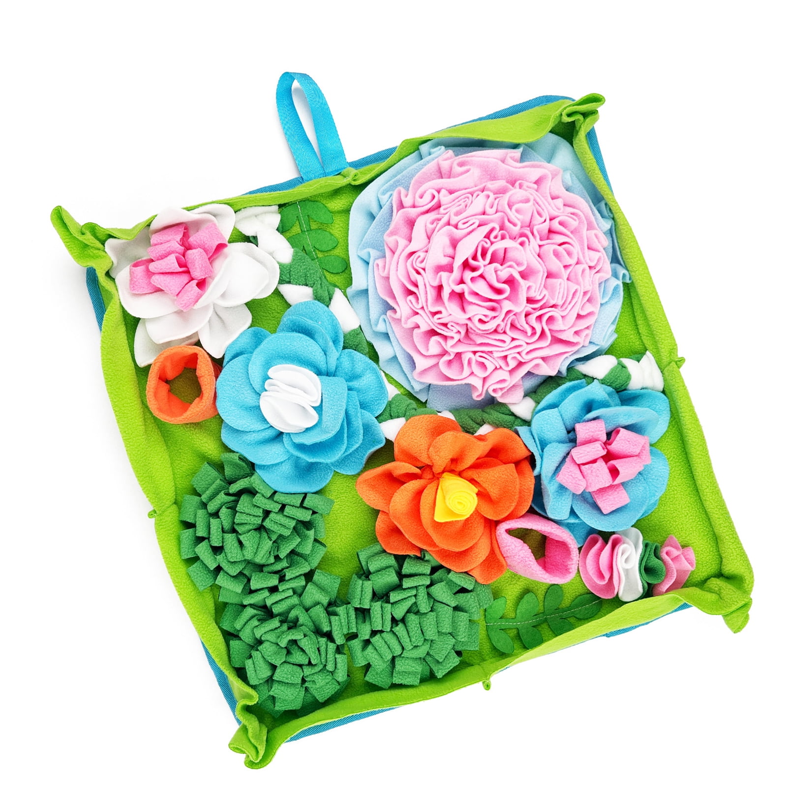 Sniffing Rug for Dog Washable Interactive Feeding Mat Tear Resistant and Waterproof Snuffle Pad Pet Puzzle Toy 50x50cm