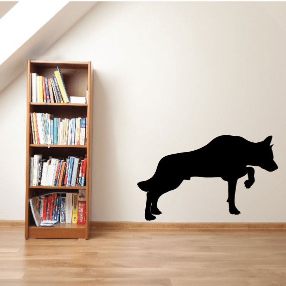 Sniffing Wolf Decal - 36 Inches