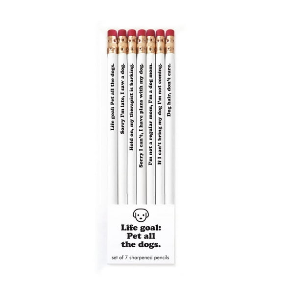 Snifty SPP7023 Life Goal Pet All The Dogs Pencil, Set of 7