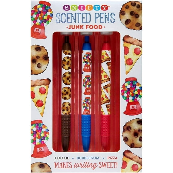 Snifty Scented Pens Junk Food with 3 Pens (3 Count)