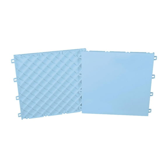 Sniper's Edge Hockey Dryland Slick Tiles (20 Ice Blue Squares) - Sized Right at 12" X 12"Inch Per Tile (20 sq ft. per box), Premium Grade with Built to Last UV Coated Protection, MADE IN USA