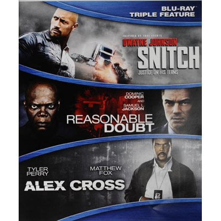Pre-Owned Snitch, Reasonable Doubt, & Alex Cross Triple Feature Widescreen (Blu-ray)