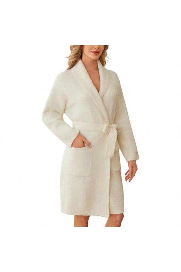 Snle Sac Ultra Soft Robes for Women with Pockets Leopard Spa Robe Loungewear Towel Cozy Fluffy Bathrobe Gifts for Women