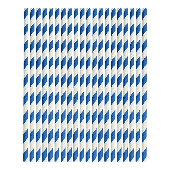 Snmubt 100Pc Paper Straws Disposable Straws Paper Striped Colorful Decorative Straws Dessert Drinks Party Straws (E)