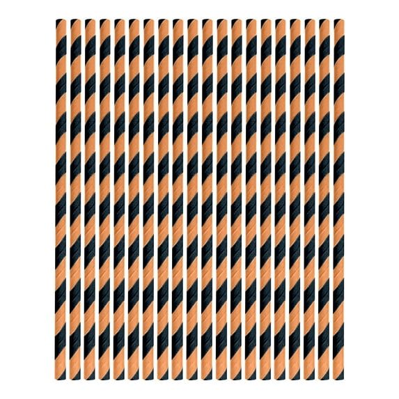 Snmubt 100Pc Paper Straws Disposable Straws Paper Striped Colorful Decorative Straws Dessert Drinks Party Straws (H)