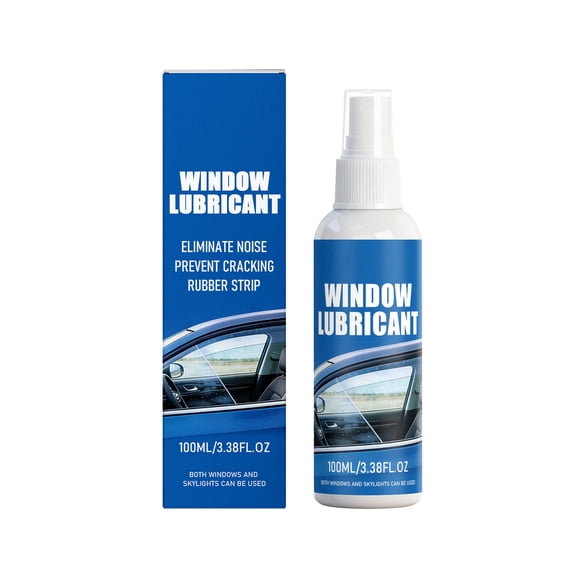Snmubt 100ml Car Window Track Lubricant Spray, Reduces Window Noise and Ensures Smooth Lifting for Vehicles, Eliminates Squeaking and Abnormal Noise, Christmas Gift for Car Owner