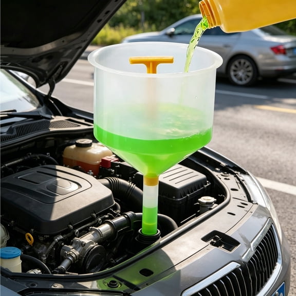 Snmubt 15-Piece Antifreeze Filling Funnel Set, Coolant Exchange Kit with Overflow Prevention, Universal Car Water Tank Adapter, DIY Radiator Tool