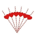 thumbnail image 1 of Snmubt 24Pcs Valentine'S Day Paper Straws Foil Straws Disposable Drinking Straws Valentines Party Decorative Straws For Wedding Birthday Party Supplies (Red), 1 of 6