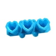 thumbnail image 1 of Heart Shaped Ice Tray for Freezer, 3-Cavity Silicone Ice Mold, Easy to Fill & Release, Durable Ice maker Molds for Whiskey Cocktail Coffee, 1 of 2