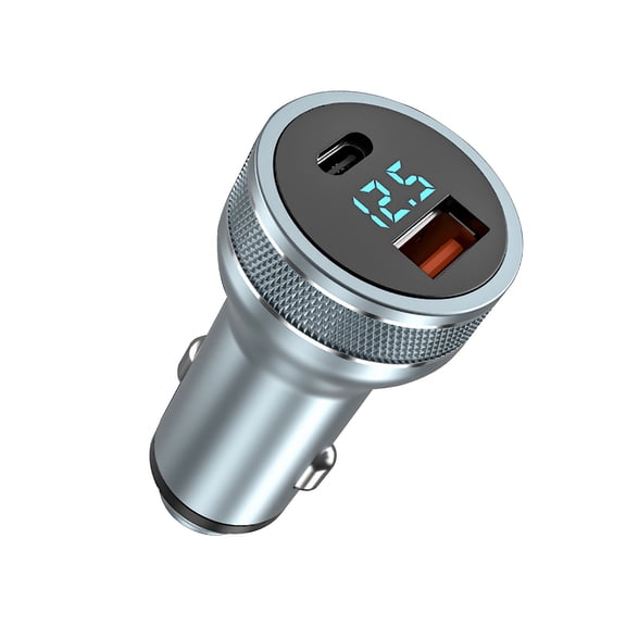 Snmubt 36W Car Charger LED Digital Display, QC3.0 Interface PD Fast Charging, Multi-function Vehicle Charger, for Car SUV Truck, for Daily Commute, Road Trip, Christmas Gift