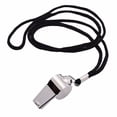 thumbnail image 1 of Snmubt 6pcs Whistle, Whistles for Coaches, Whistle for Teachers, Whistles for Adults with Lanyard, Stainless Steel Sports Whistle, Loud Crisp Sound Whistles for Referees, Coaches, Training (Sliver), 1 of 6