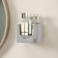 thumbnail image 1 of Snmubt Bathroom Kitchen Shelf Cosmetics Storage Box Desktop Organizer No Need To Drill Holes Bathroom Organizer (Gray, Plastic), 1 of 6