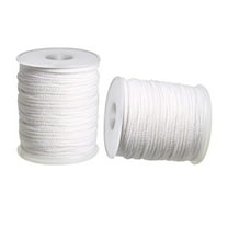 Snmubt Braided Candle Wick Spool 200 ft Cotton Candle Wick Roll Core Braided Wick for Candle Making and Candle DIY (As Shows)