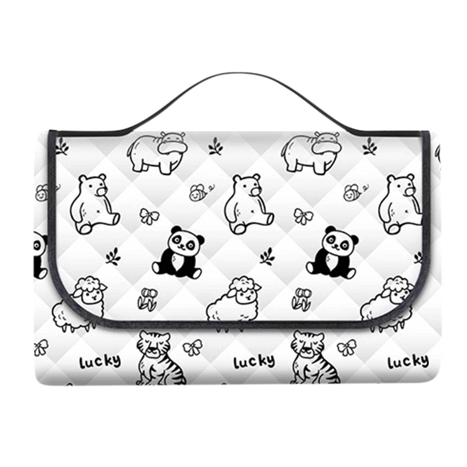 Snmubt Clearance Outdoor Picnic Blanket Foldable Sand Mat Extra Large