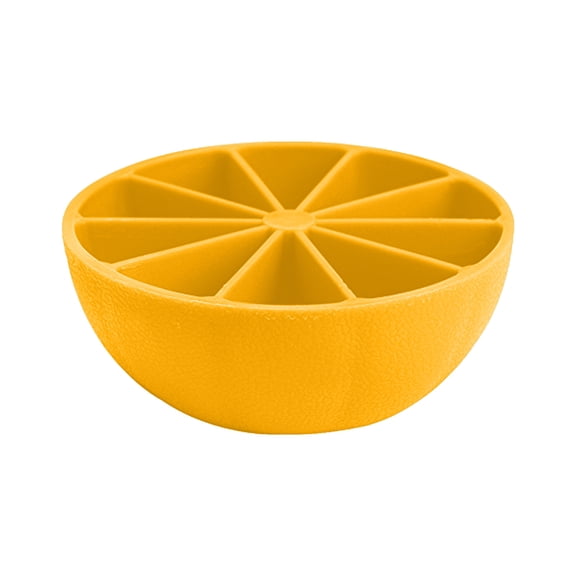 Snmubt Creative DIY Homemade Ice 10-Cell Lemon Ice Tray (Yellow)