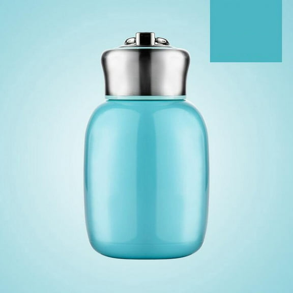 Snmubt Creative Water Cup Belly Cup Stainless Steel Vacuum Cup Solid Mini Shape 200ML (Blue)