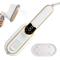 Snmubt Digital Display 3-Speed Steam Handheld Hanging Iron Iron Travel Iron European Standard (White)
