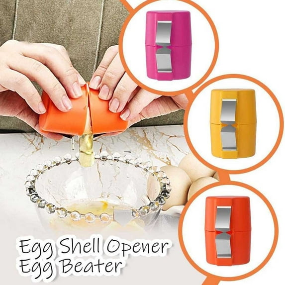 Snmubt Egg Shell Opener 3Pcs Egg Shell Opener for Hard Boiled Eggs Egg Cracker Tool Hard Boiled Egg Peeler Egg Cracker Tool for Eggs Kitchen Gadgets Egg Cracking Tool (Plastic)