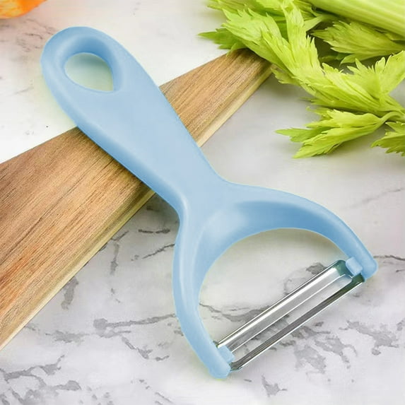 Snmubt Family Fruit Knife Fruit And Melon Peeler Multifunctional Apples Peeler Paring Knife Peeling Potato Skin Scraping Easy To Carry (Blue)