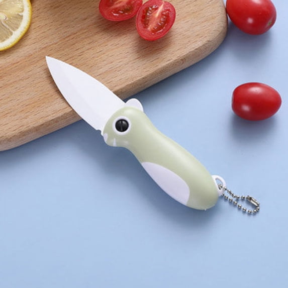 Snmubt Foldable Ceramic Knife Convenient To Carry Innovative And Sharp Blades For Easy Cutting Of Vegetables Great For Home And Outdoor Use (Green)