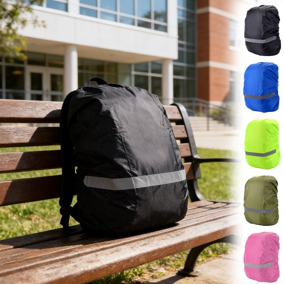 Snmubt Green Backpack Rain Cover Waterproof, Reflective Outdoor Rucksack Dust Protector for Camping Cycling, Hiking Gear, Gift for Traveler