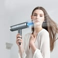 thumbnail image 1 of Snmubt Hair Dryer High-Power Hair Dryer Home Hair Dryer Hot Wind Comb Hair Salon Blowing Comb (Gray), 1 of 7
