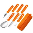 thumbnail image 1 of Snmubt Halloween Pumpkin Carving Knife Set Pumpkin Lantern Diy Carving Tools Tools Cutting Pumpkin Hand Tools (Orange), 1 of 9