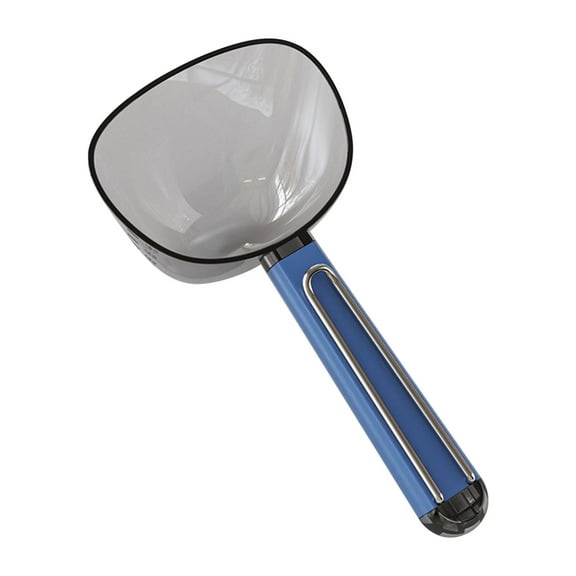 Snmubt Household Kitchen Measuring Rice Spoon Rice Shovel Two-in-one Ration Spoon Grains Flour Baking Measuring Spoon Large Capacity (D)