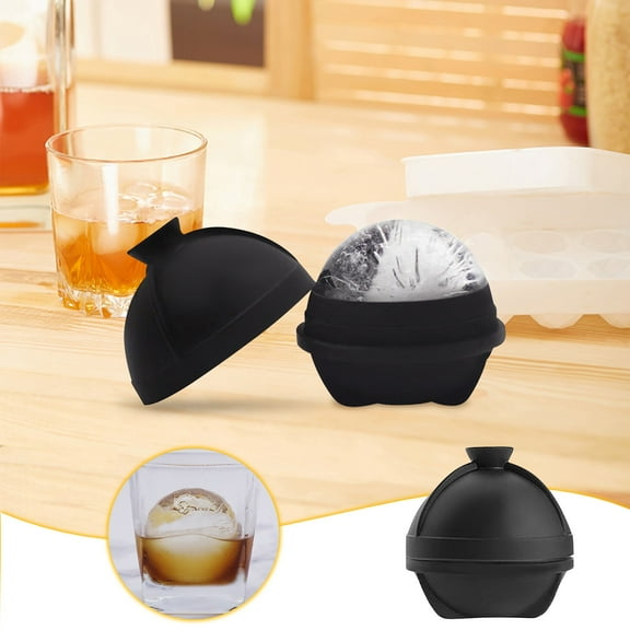 Snmubt Ice Ball Whiskey Covered Ice Tray Large Ice Bar Round Sphere 6Cm Household- (Color)